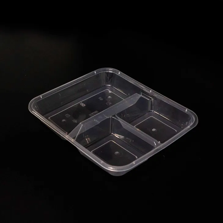 Stackable Divided Plastic Food Containers - Space-Saving Design (6)